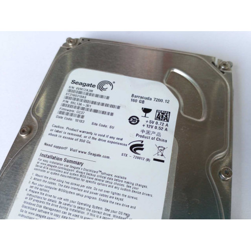 HD PC 160Gb Seagate Barracuda 7200.12 ST3160318AS Sata II 7200rpm 8Mb